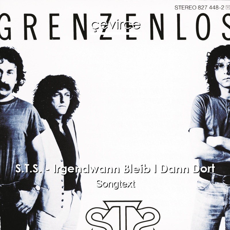 S.T.S. – Irgendwann Bleib I Dann Dort Songtext
