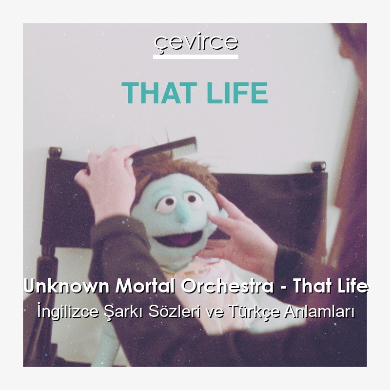 Unknown Mortal Orchestra – That Life İngilizce Şarkı Sözleri Türkçe Anlamları