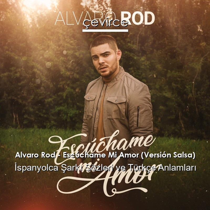 Alvaro Rod – Escúchame Mi Amor (Versión Salsa) İspanyolca Şarkı Sözleri Türkçe Anlamları
