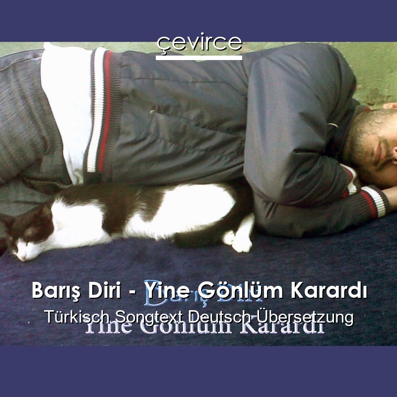 Barış Diri – Yine Gönlüm Karardı Türkisch Songtext Deutsch Übersetzung