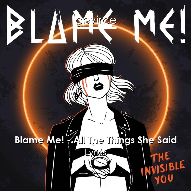 Blame Me! – All The Things She Said Lyrics