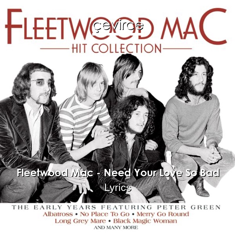 Fleetwood Mac – Need Your Love So Bad Lyrics