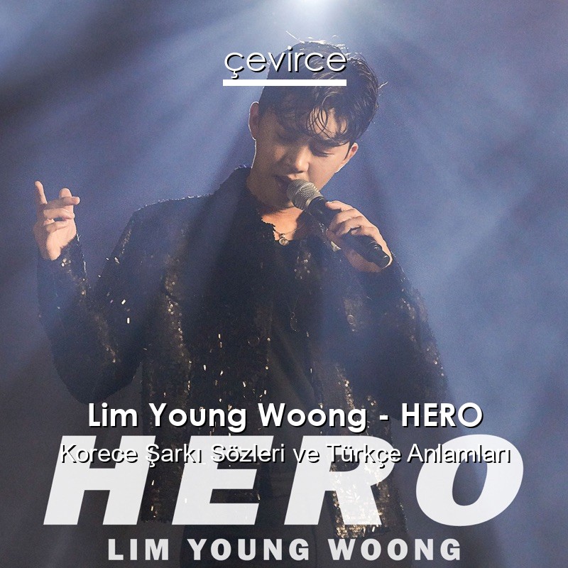 Lim Young Woong – HERO Korece Şarkı Sözleri Türkçe Anlamları