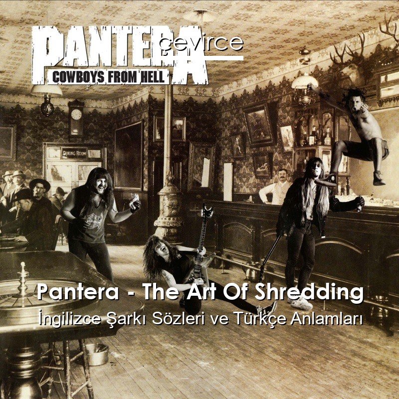Pantera – The Art Of Shredding İngilizce Şarkı Sözleri Türkçe Anlamları