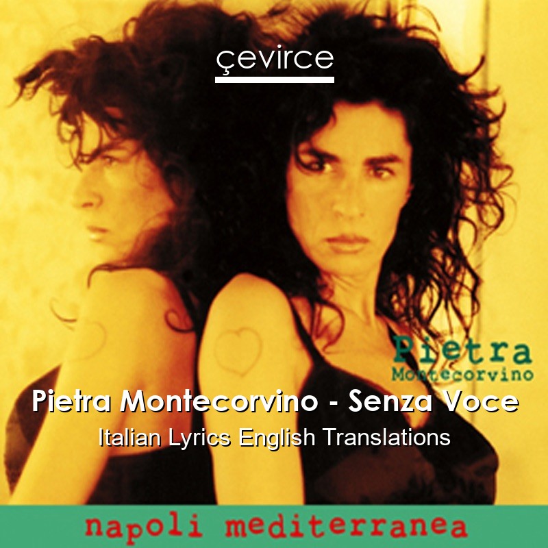 Pietra Montecorvino – Senza Voce Italian Lyrics English Translations