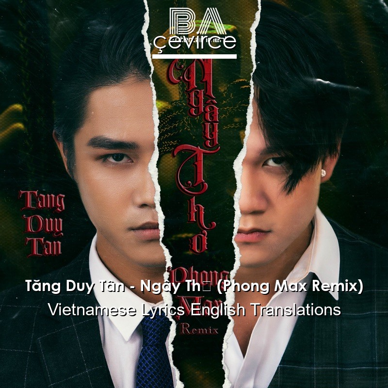 Tăng Duy Tân – Ngây Thơ (Phong Max Remix) Vietnamese Lyrics English Translations