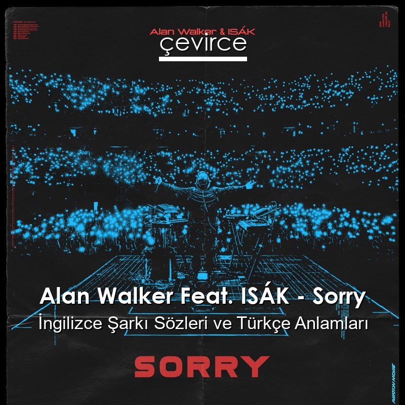 Alan Walker Feat. ISÁK – Sorry İngilizce Şarkı Sözleri Türkçe Anlamları