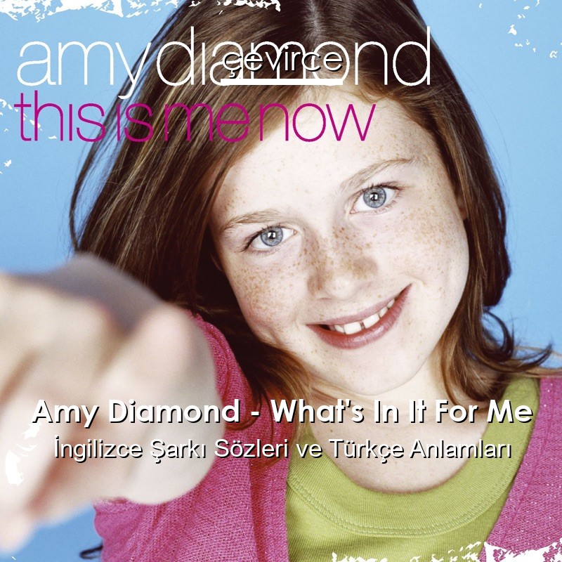 Amy Diamond – What’s In It For Me İngilizce Şarkı Sözleri Türkçe Anlamları