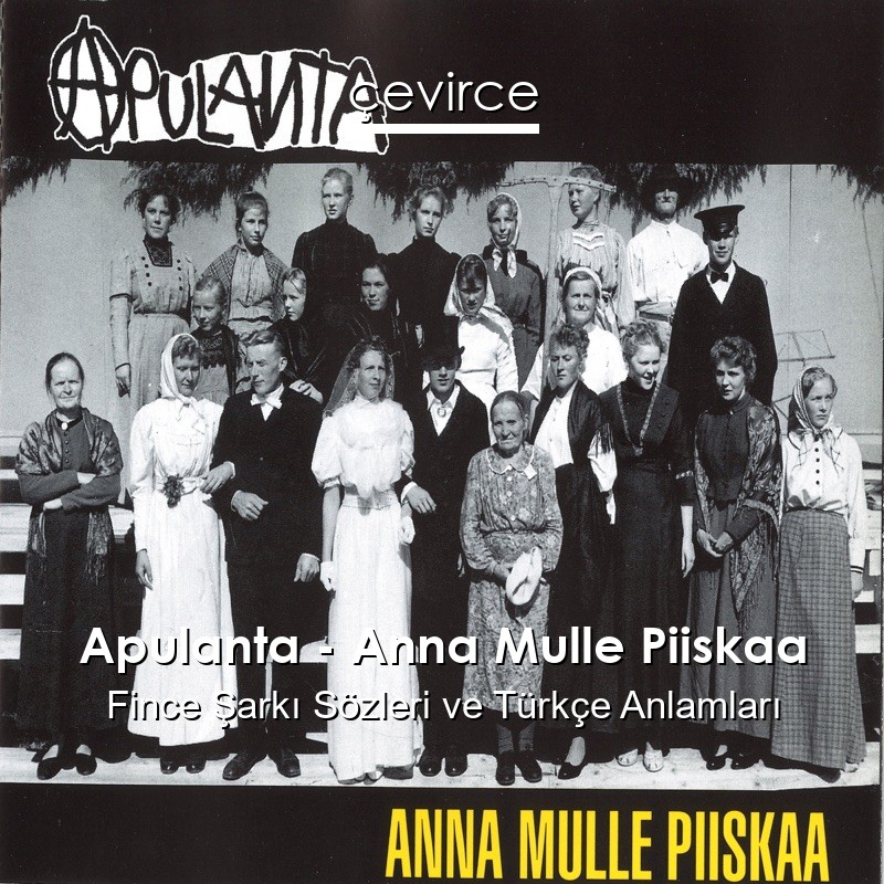 Apulanta – Anna Mulle Piiskaa Fince Şarkı Sözleri Türkçe Anlamları