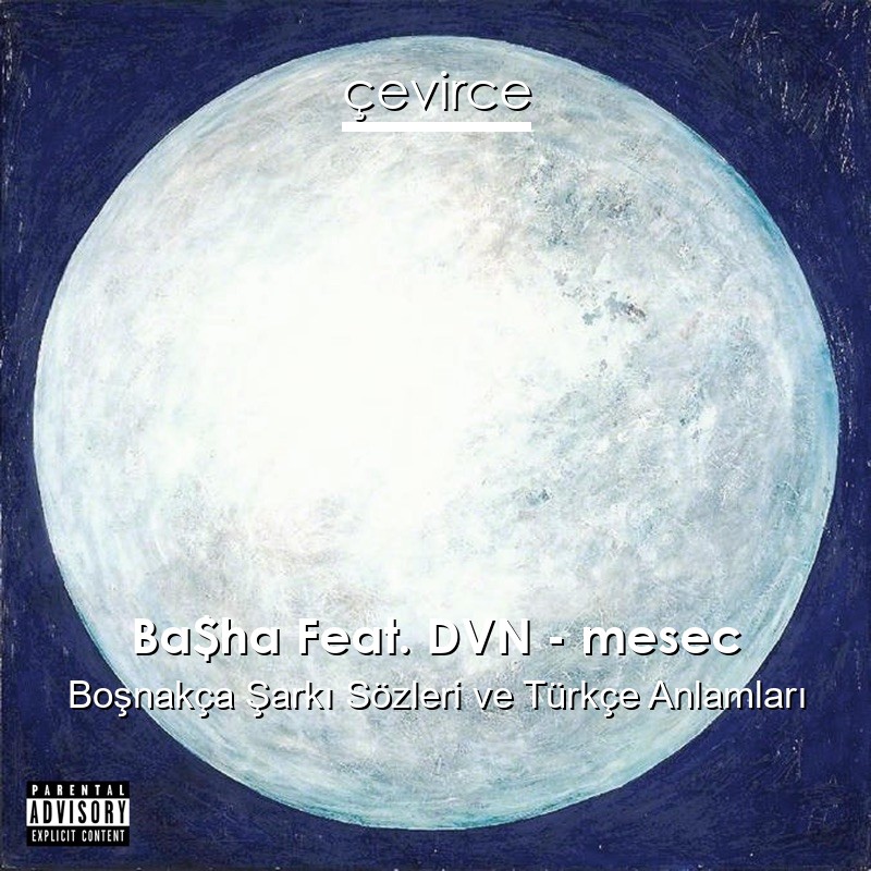 Ba$ha Feat. DVN – mesec Boşnakça Şarkı Sözleri Türkçe Anlamları