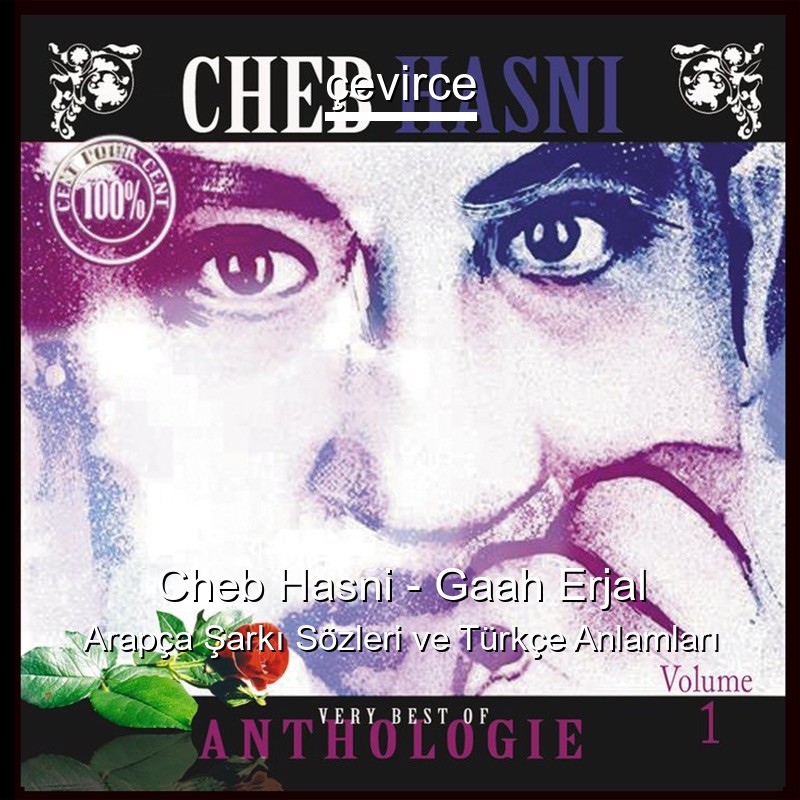 Cheb Hasni – Gaah Erjal Arapça Şarkı Sözleri Türkçe Anlamları