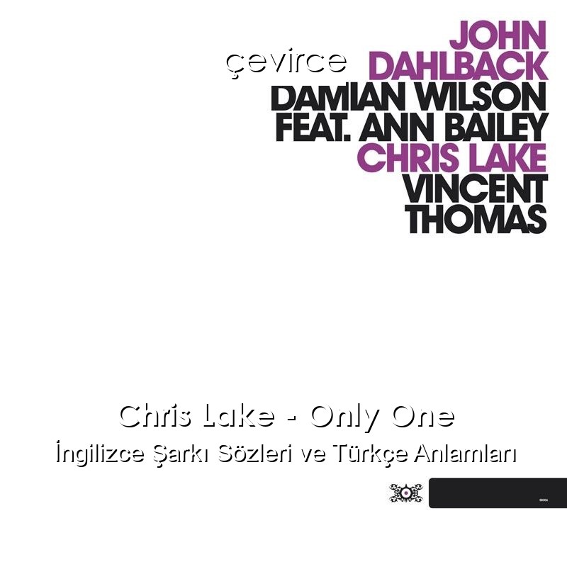 Chris Lake – Only One İngilizce Şarkı Sözleri Türkçe Anlamları