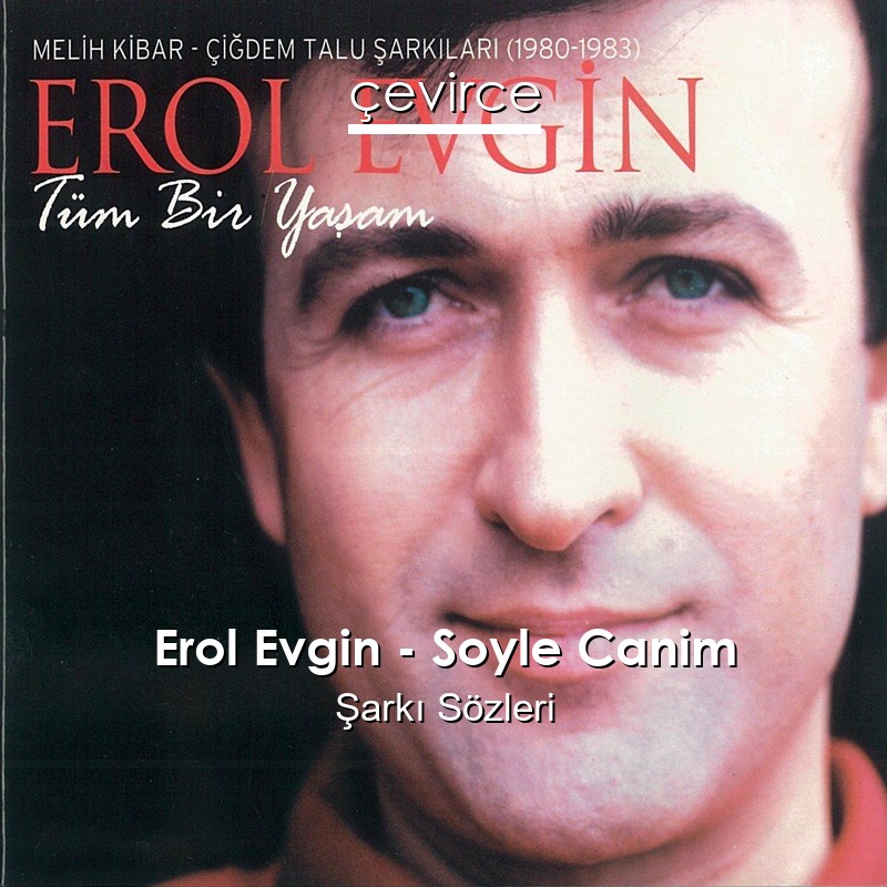 Erol Evgin – Soyle Canim Şarkı Sözleri