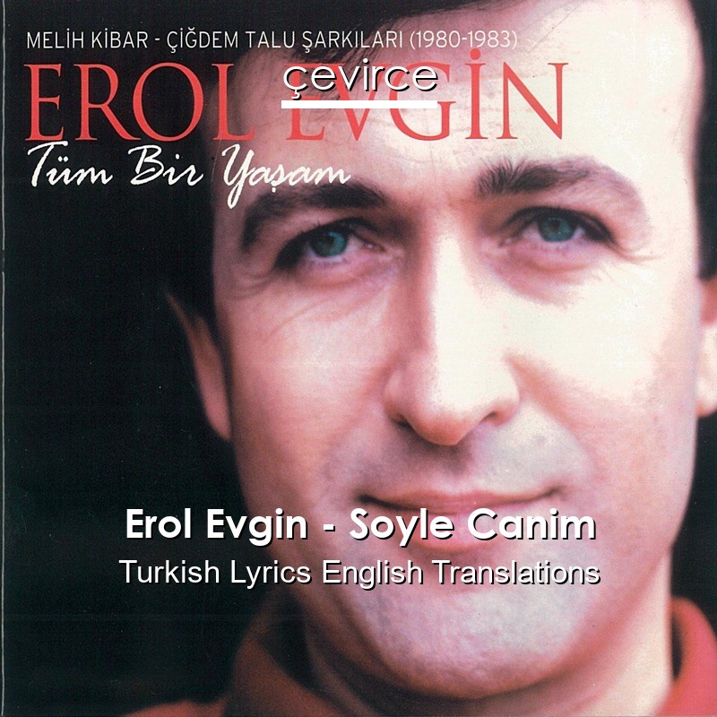 Erol Evgin – Soyle Canim Turkish Lyrics English Translations