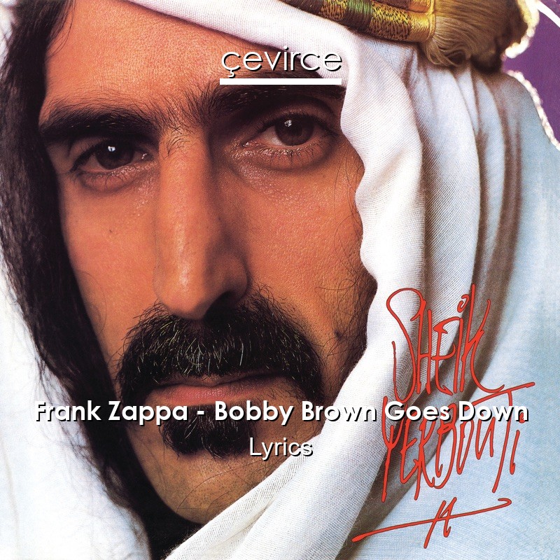 Frank Zappa – Bobby Brown Goes Down Lyrics