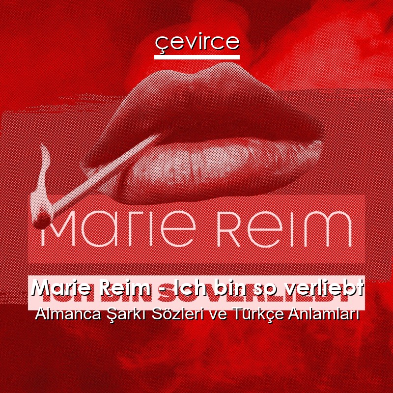 Marie Reim – Ich bin so verliebt Almanca Şarkı Sözleri Türkçe Anlamları