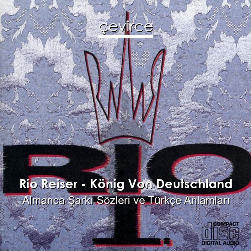 Rio Reiser – König Von Deutschland Almanca Şarkı Sözleri Türkçe Anlamları
