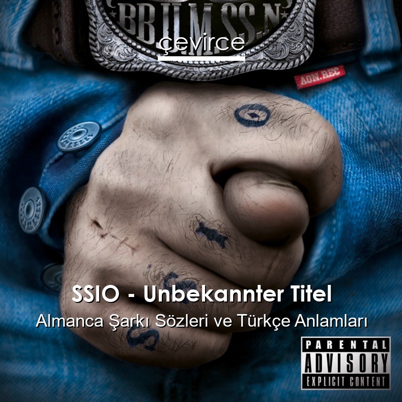 SSIO – Unbekannter Titel Almanca Şarkı Sözleri Türkçe Anlamları