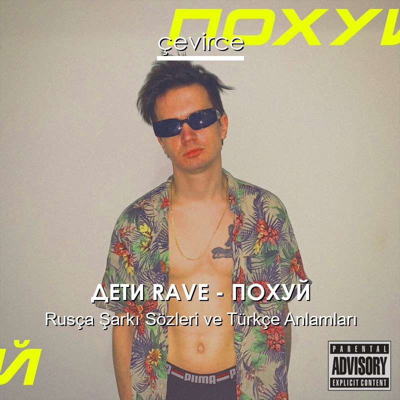 ДЕТИ RAVE – ПОХУЙ Rusça Şarkı Sözleri Türkçe Anlamları