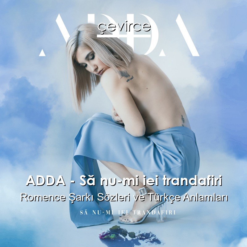 ADDA – Să nu-mi iei trandafiri Romence Şarkı Sözleri Türkçe Anlamları