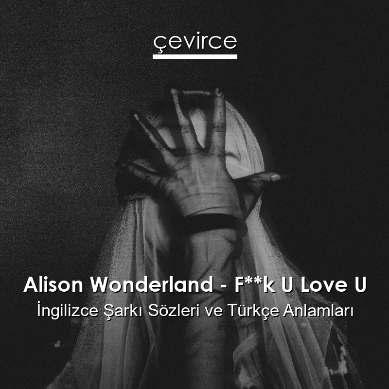 Alison Wonderland – F**k U Love U İngilizce Şarkı Sözleri Türkçe Anlamları
