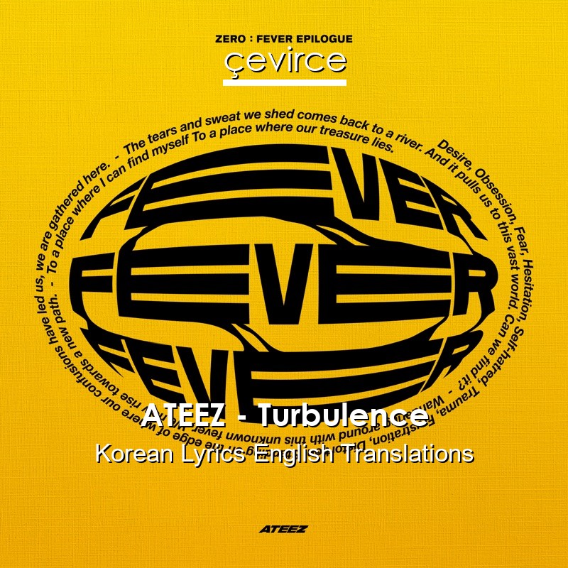 ATEEZ – Turbulence Korean Lyrics English Translations