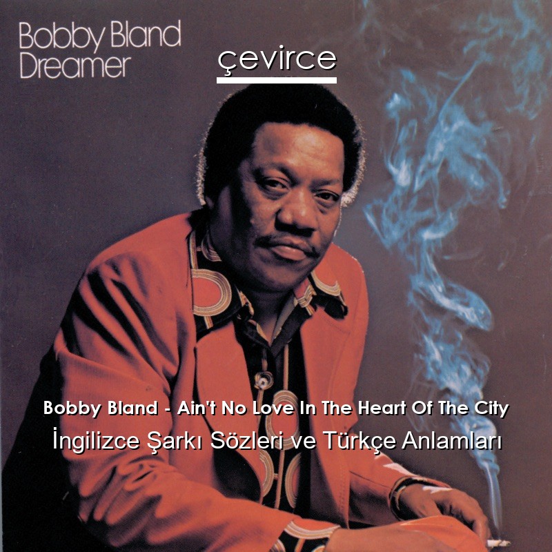 Bobby Bland – Ain’t No Love In The Heart Of The City İngilizce Şarkı Sözleri Türkçe Anlamları