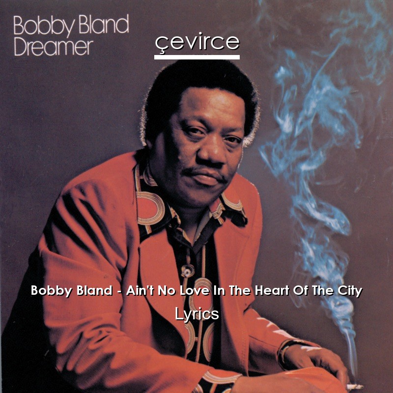Bobby Bland – Ain’t No Love In The Heart Of The City Lyrics