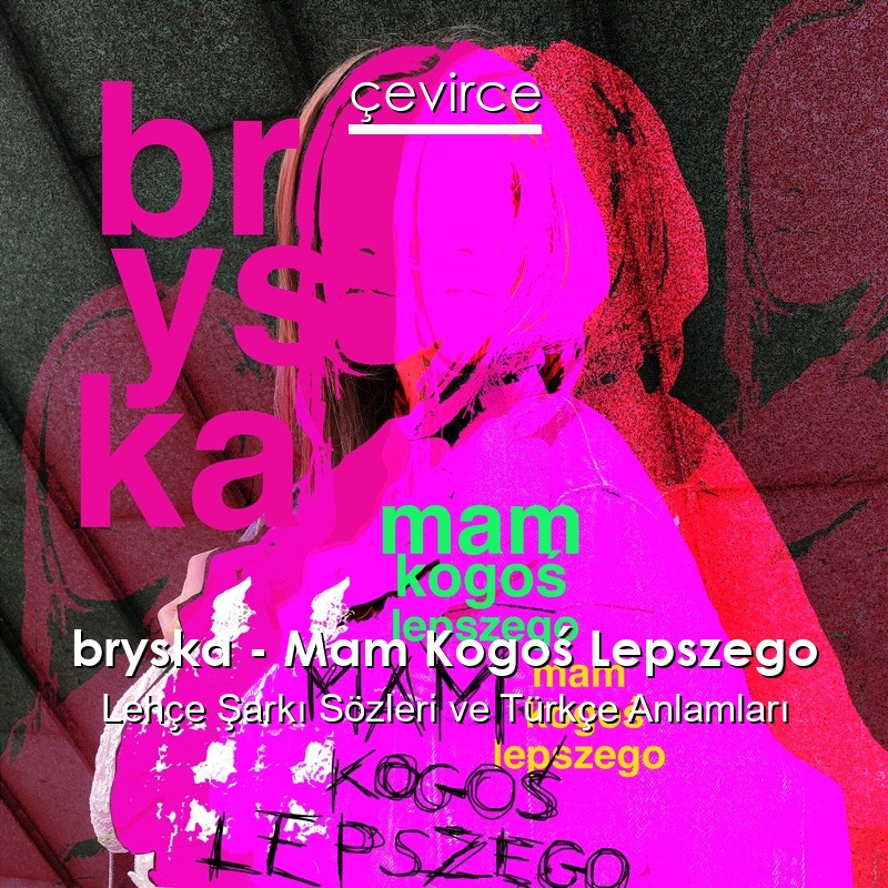 bryska – Mam Kogoś Lepszego Lehçe Şarkı Sözleri Türkçe Anlamları