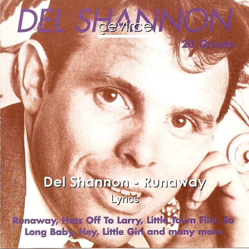 Del Shannon – Runaway Lyrics