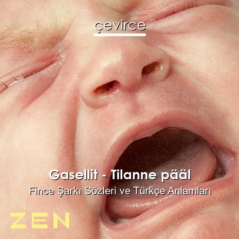 Gasellit – Tilanne pääl Fince Şarkı Sözleri Türkçe Anlamları