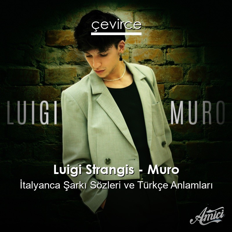 Luigi Strangis – Muro İtalyanca Şarkı Sözleri Türkçe Anlamları