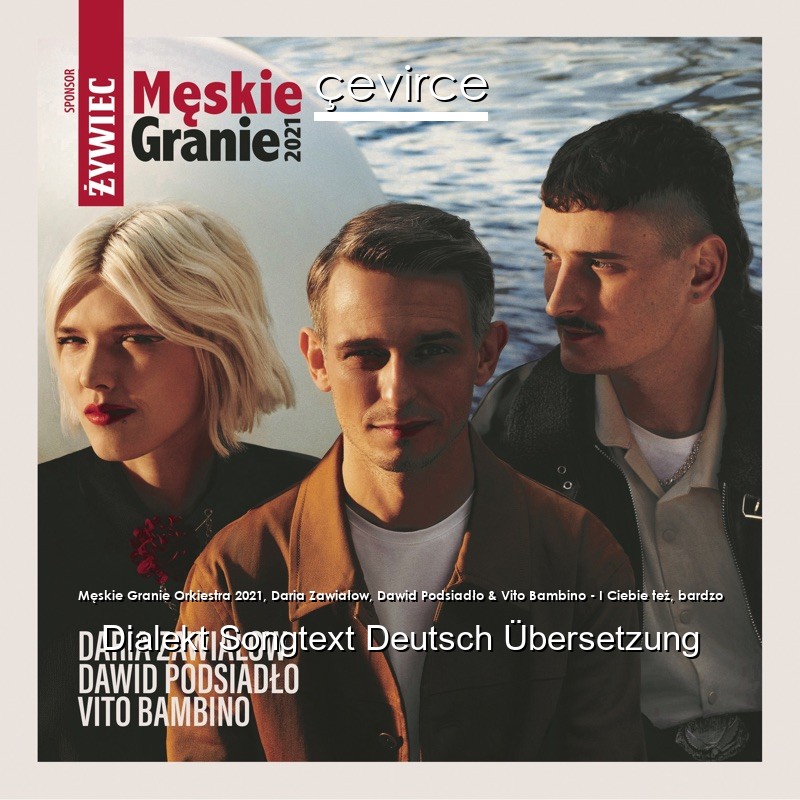 Męskie Granie Orkiestra 2021, Daria Zawiałow, Dawid Podsiadło & Vito Bambino – I Ciebie też, bardzo Dialekt Songtext Deutsch Übersetzung