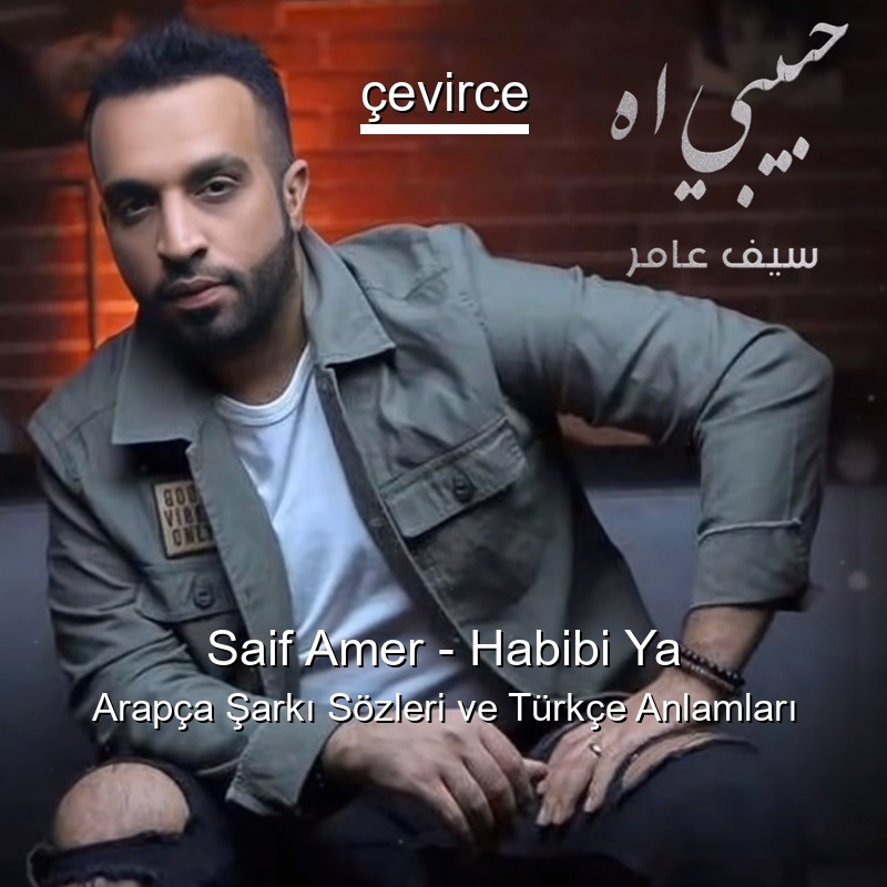 Saif Amer – Habibi Ya Arapça Şarkı Sözleri Türkçe Anlamları