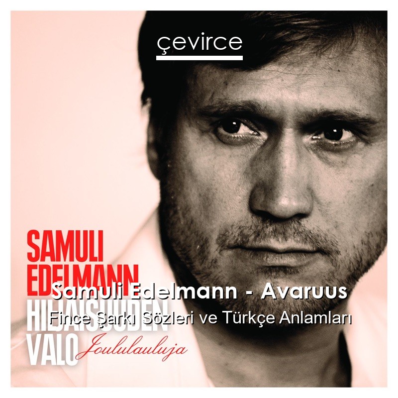Samuli Edelmann – Avaruus Fince Şarkı Sözleri Türkçe Anlamları