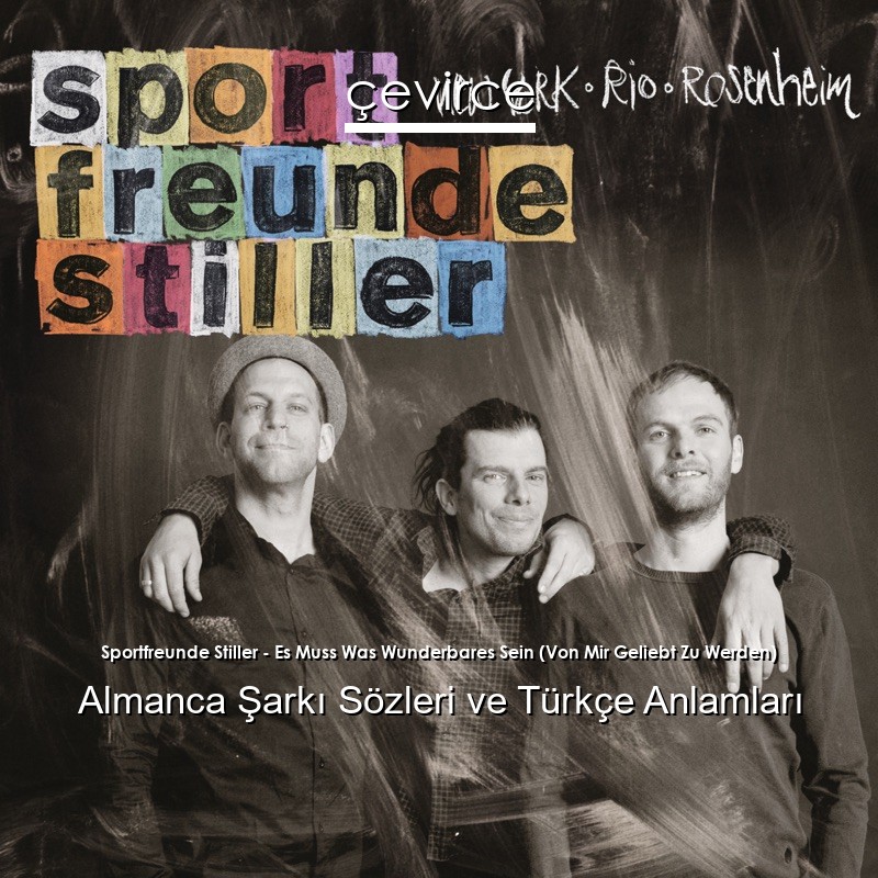 Sportfreunde Stiller – Es Muss Was Wunderbares Sein (Von Mir Geliebt Zu Werden) Almanca Şarkı Sözleri Türkçe Anlamları