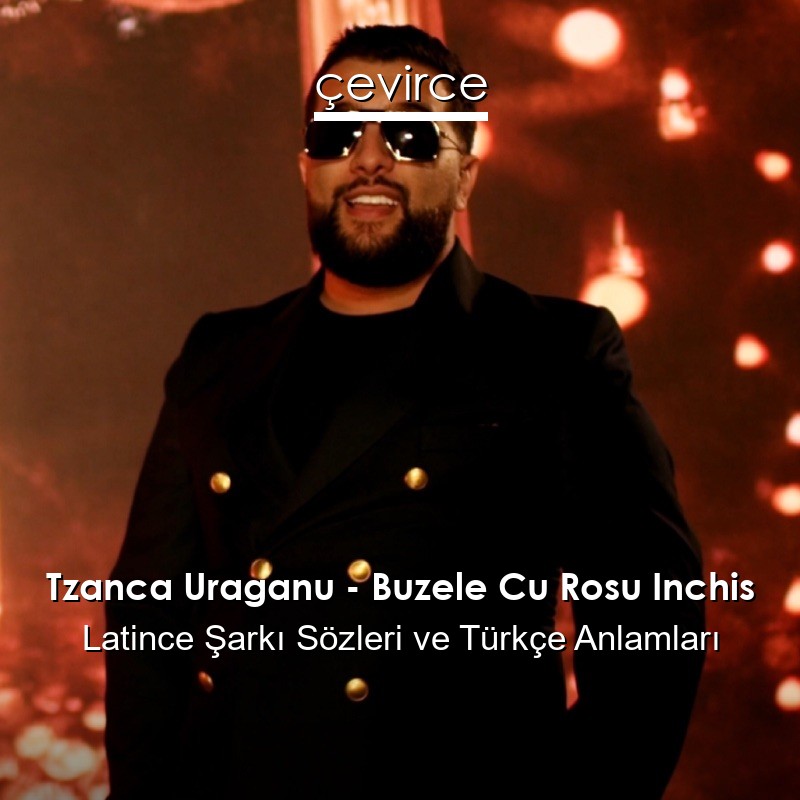 Tzanca Uraganu – Buzele Cu Rosu Inchis Latince Şarkı Sözleri Türkçe Anlamları
