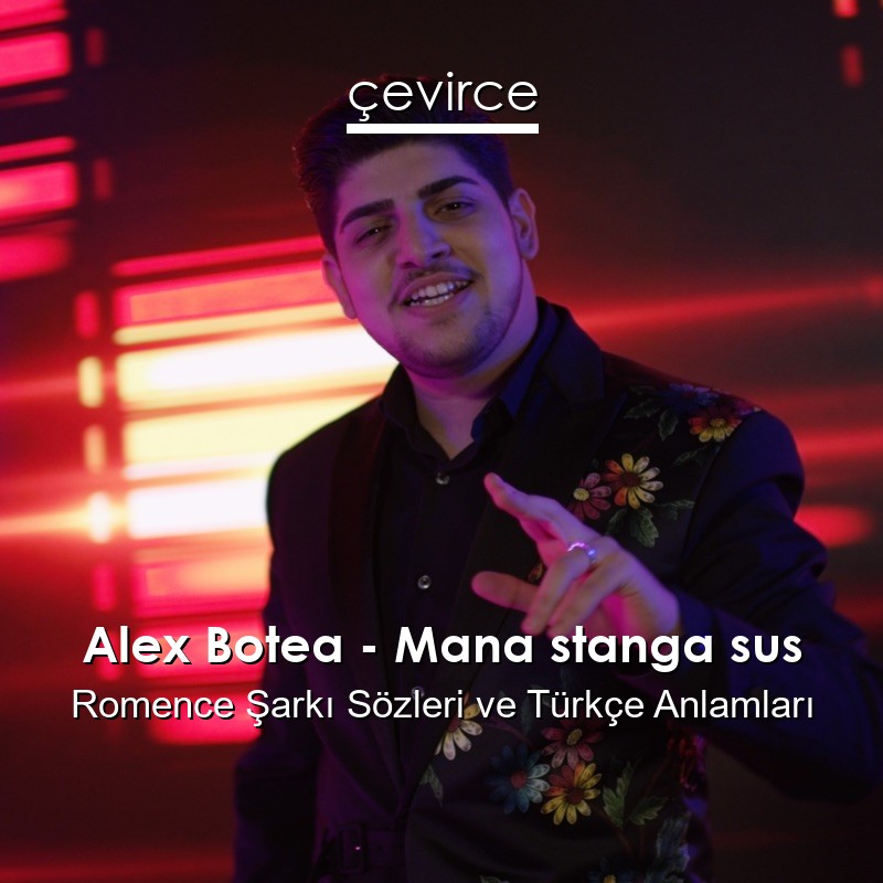 Alex Botea – Mana stanga sus Romence Şarkı Sözleri Türkçe Anlamları
