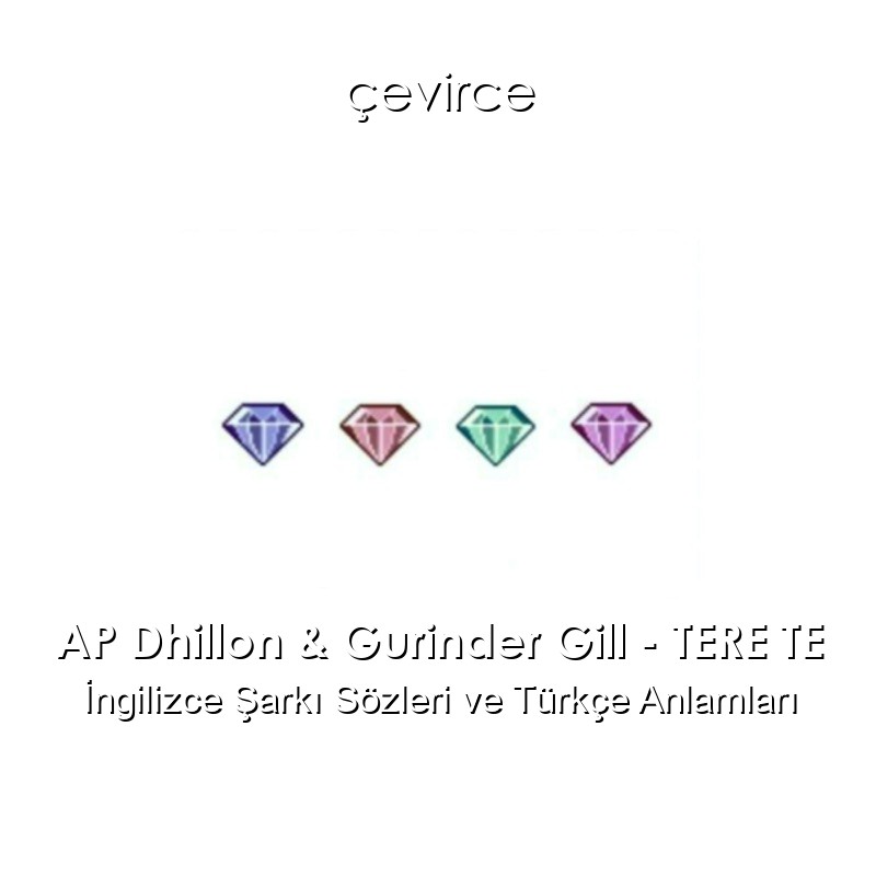 AP Dhillon & Gurinder Gill – TERE TE Şarkı Sözleri Türkçe Anlamları