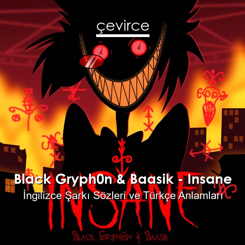Black Gryph0n & Baasik – Insane İngilizce Şarkı Sözleri Türkçe Anlamları