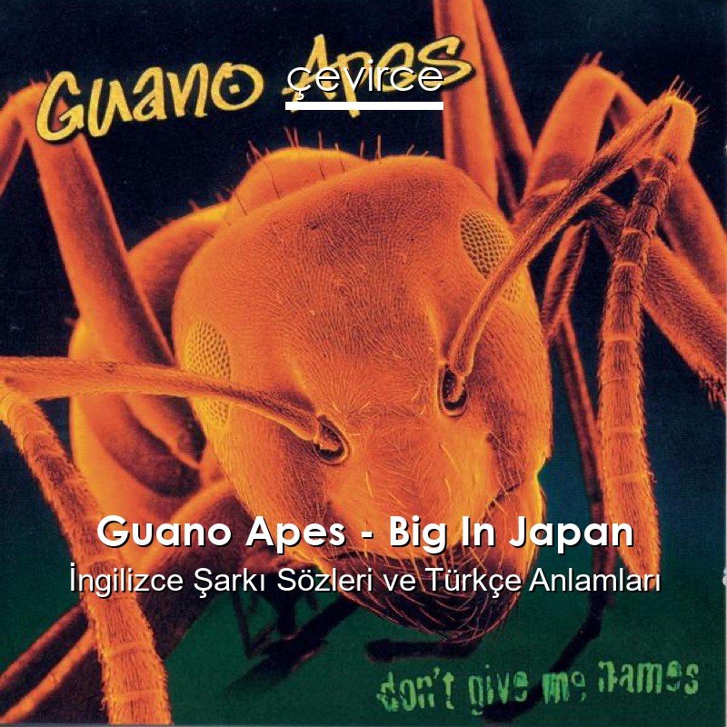 Guano Apes – Big In Japan İngilizce Şarkı Sözleri Türkçe Anlamları