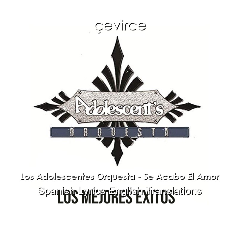 Los Adolescentes Orquesta – Se Acabo El Amor Spanish Lyrics English Translations