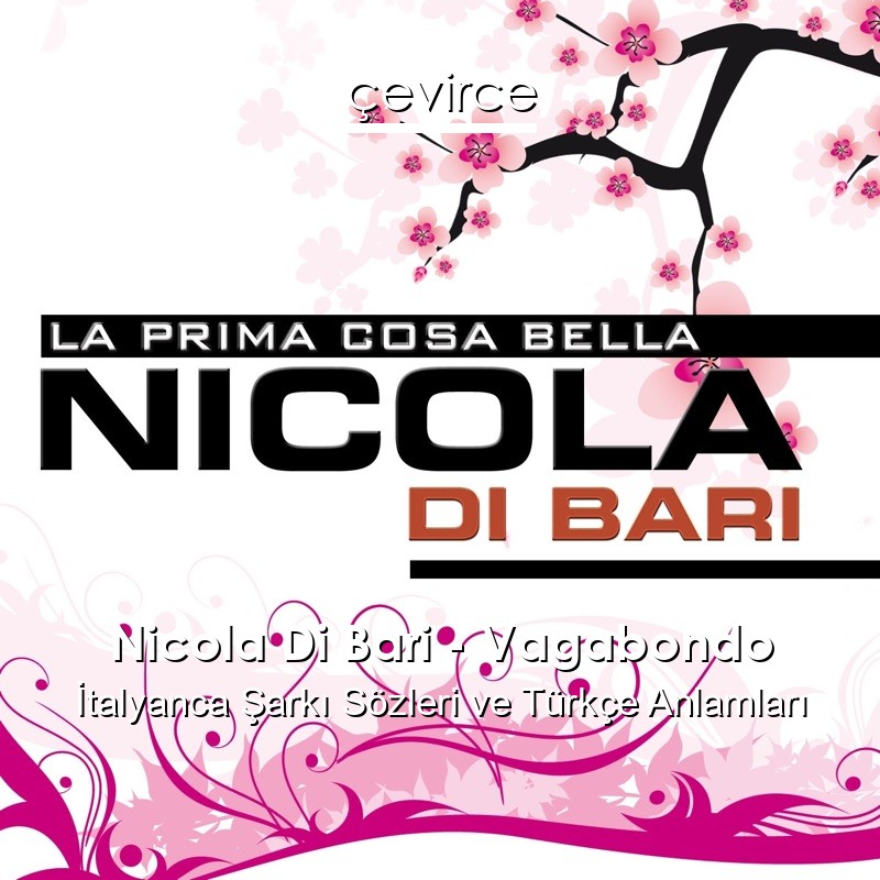 Nicola Di Bari – Vagabondo İtalyanca Şarkı Sözleri Türkçe Anlamları