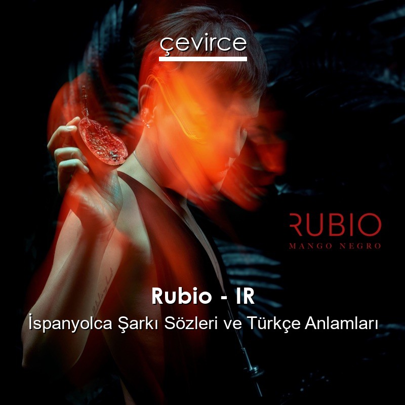 Rubio – IR İspanyolca Şarkı Sözleri Türkçe Anlamları