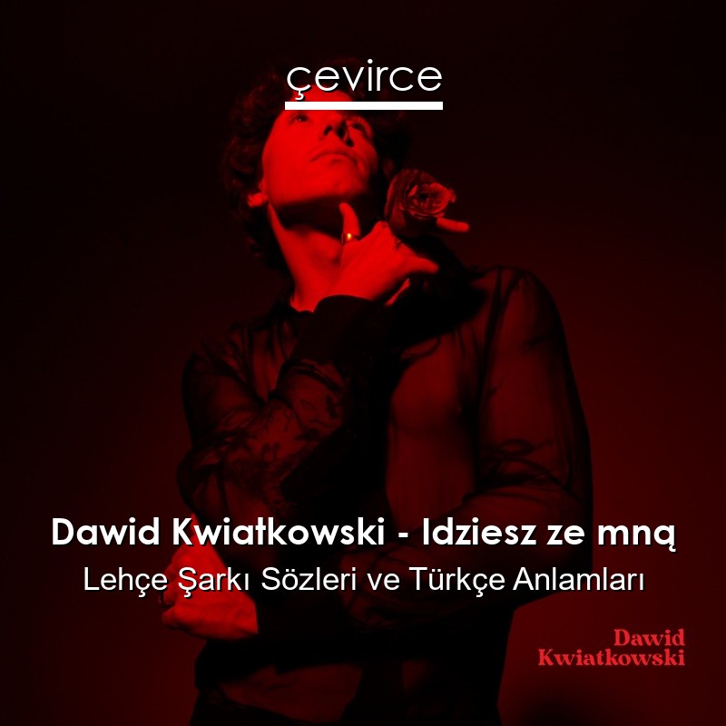 Dawid Kwiatkowski – Idziesz ze mną Lehçe Şarkı Sözleri Türkçe Anlamları