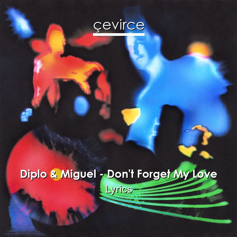 Diplo & Miguel – Don’t Forget My Love Lyrics