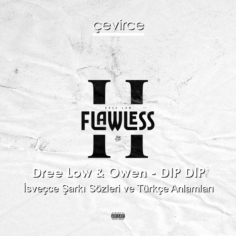Dree Low & Owen – DIP DIP İsveçce Şarkı Sözleri Türkçe Anlamları