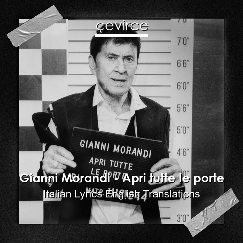 Gianni Morandi – Apri tutte le porte Italian Lyrics English Translations
