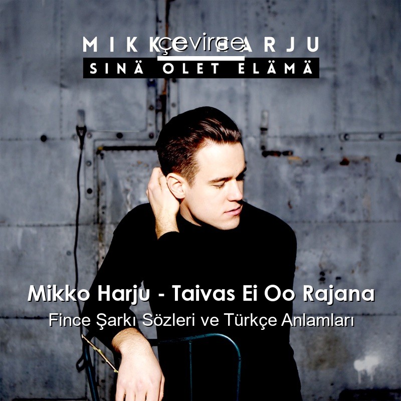 Mikko Harju – Taivas Ei Oo Rajana Fince Şarkı Sözleri Türkçe Anlamları