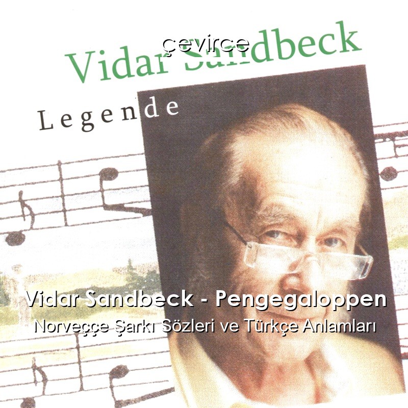 Vidar Sandbeck – Pengegaloppen Norveççe Şarkı Sözleri Türkçe Anlamları